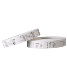 Guangzhou Manufacturing Nylon Garments Wash Care Label Thermal Transfer Printing